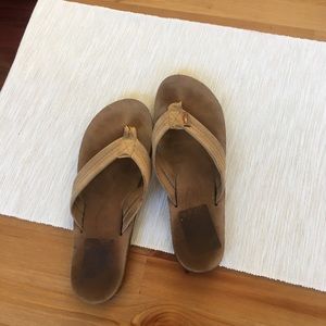 Size 8 rainbow leather sandals
